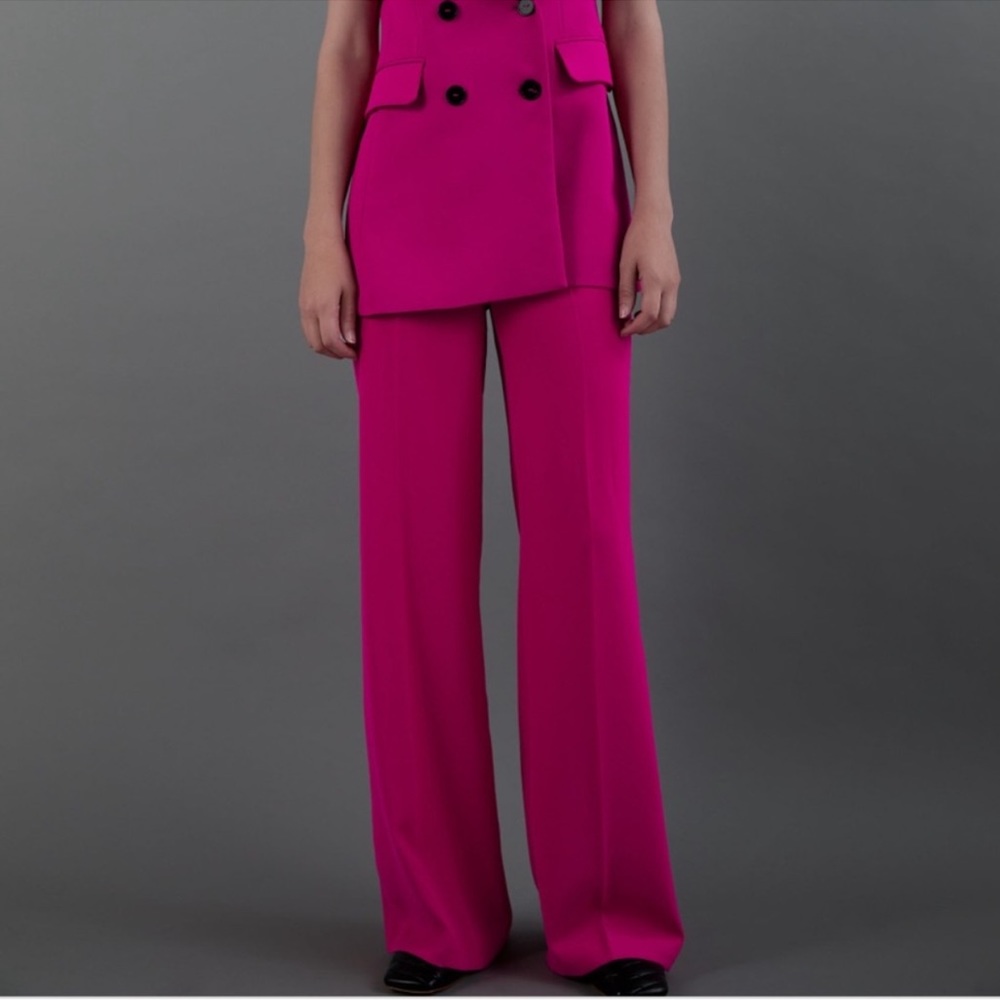 Zara Fuschia Wide leg Trousers